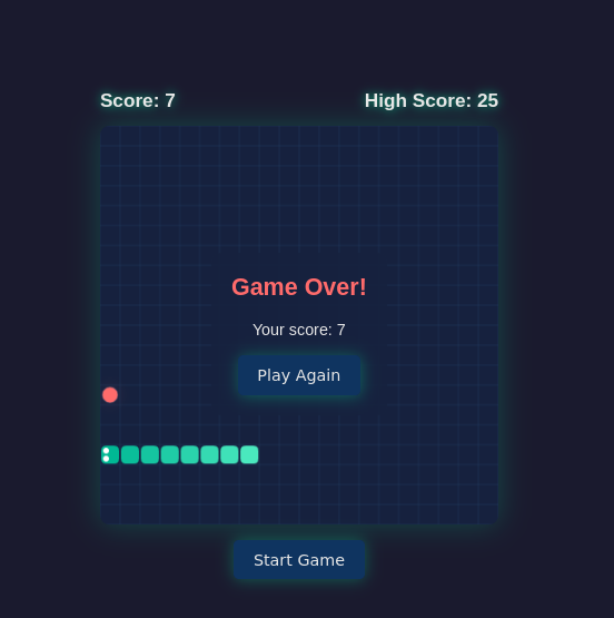 Snake game window